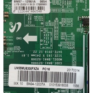 MAIN / SAMSUNG BN94-12037A / BN97-12961A / BN41-02568A / MODELO UN55MU6300FXZA / PANEL CY-GK055HGLV6H	